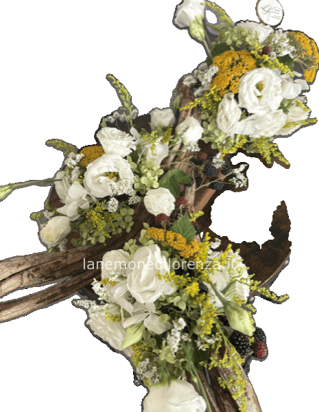 Composizione centrotavola rustico